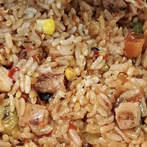 15. Fried Rice with Chicken