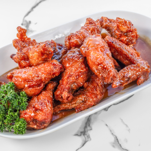 117. Honey Garlic Chicken Wings (12 pcs)