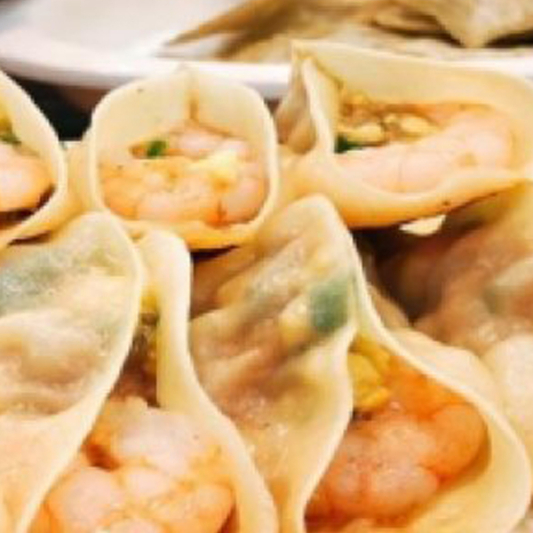 Three Fresh Shrimp Potstickers (10 pcs) 虾仁三鲜锅贴