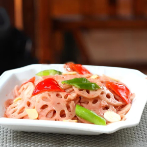 A13. Fried Sliced Lotus Root with Special Sauce / 南乳炒藕片