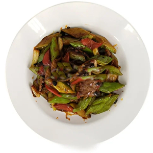 A48. Pan-Fried Beef & Bitter Melon Vermicelli with Black Bean Sauce / 豉汁涼瓜牛肉煎米粉