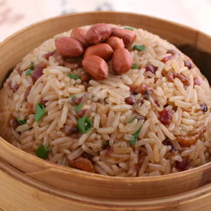 A12. Pan-Fried Sticky Rice with Diced Taro / 生炒芋粒糯米飯