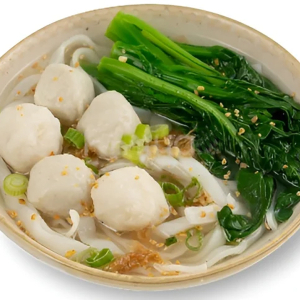 A50. Fish Ball Noodle Soup in Chiu Chow Style / 汕頭魚蛋陳村粉或河粉 (碗)