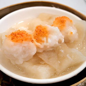 40. Steamed Shrimp Paste and Fish Maw Roll / 百花魚肚