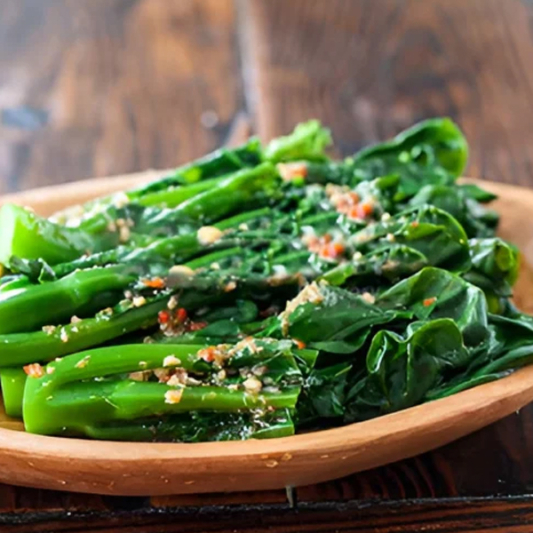 A18. Pan-Fried Kai Lan with Ginger Sauce / 薑汁炒芥蘭