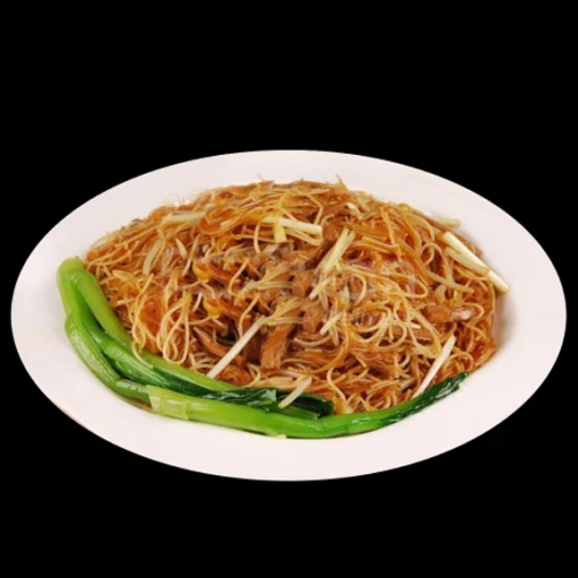 Snow Cabbage & BBQ Duck Braised with Rice Vermicelli / 雪菜火鴨絲炆米