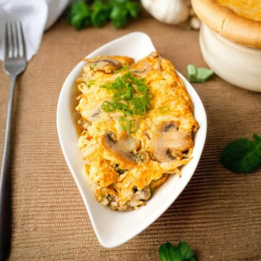 Mushroom Egg Foo Yung / 磨菇芙蓉蛋