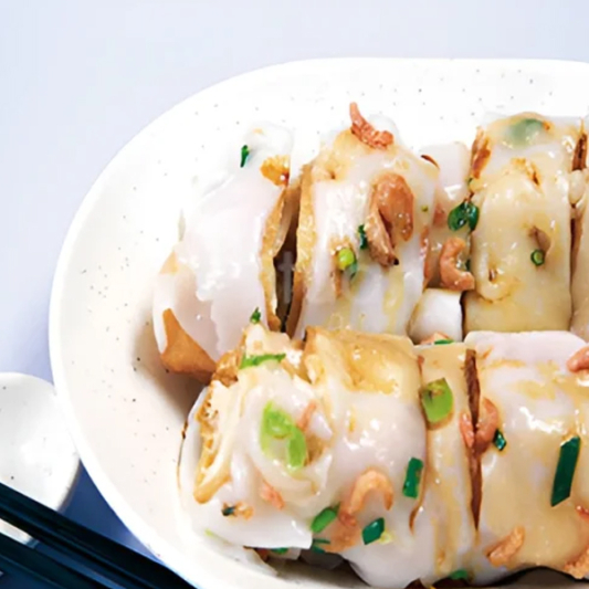 36. Rice Crepe with Dry Shrimp & Green Onion / 蔥花蝦米腸