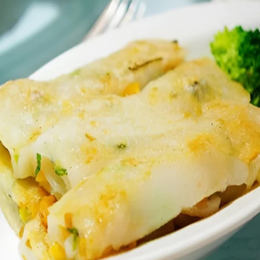 B18. Pan-Fried Dried Shrimp Rice Crepe / 香煎蝦米腸