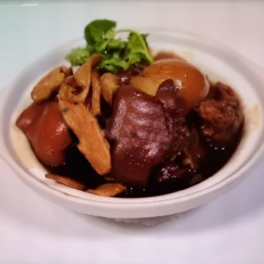 B22. Pork Hock, Ginger & Egg in Black Vinegar / 馳名豬腳薑