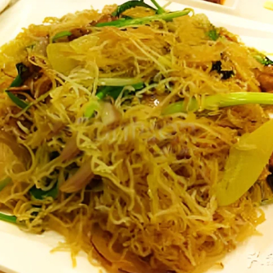 A41. Dried Scallop & Enoki Vermicelli / 金菇瑤柱炆雙米