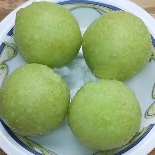 45. Deep-Fried Bitter Melon Ball with Custard Paste / 涼瓜流沙丸
