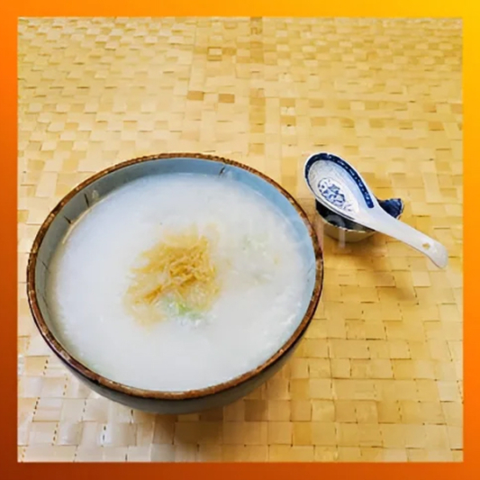 B1. Dried Scallop Plain Congee / 瑤柱米皇粥