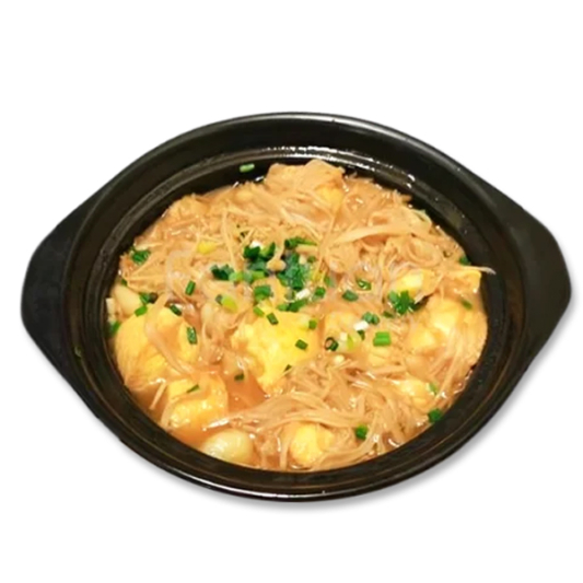 Braised Fresh Tofu with Golden Mushrooms / 金菇腐皮球