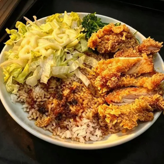 Scallion Oil Chicken Bowl 葱油鸡肉饭