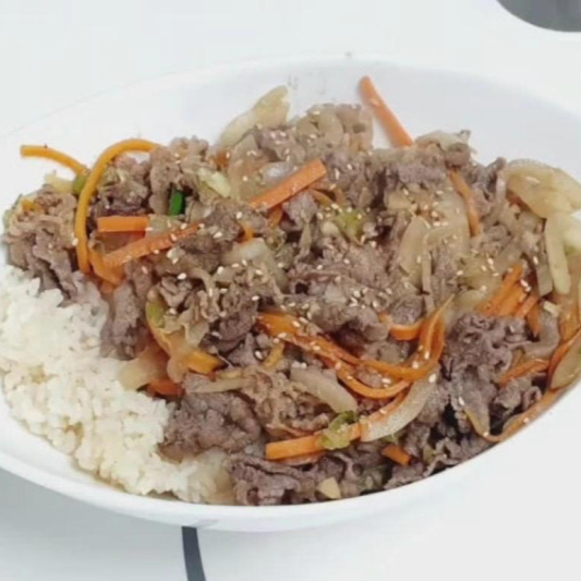 Bulgogi over Rice / 불고기