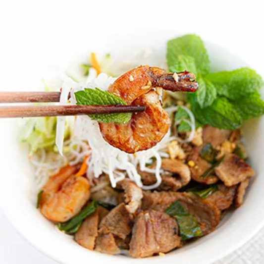 B14. B&uacute;n Chả G&igrave;o, Thịt Nướng, T&ocirc;m Nướng
