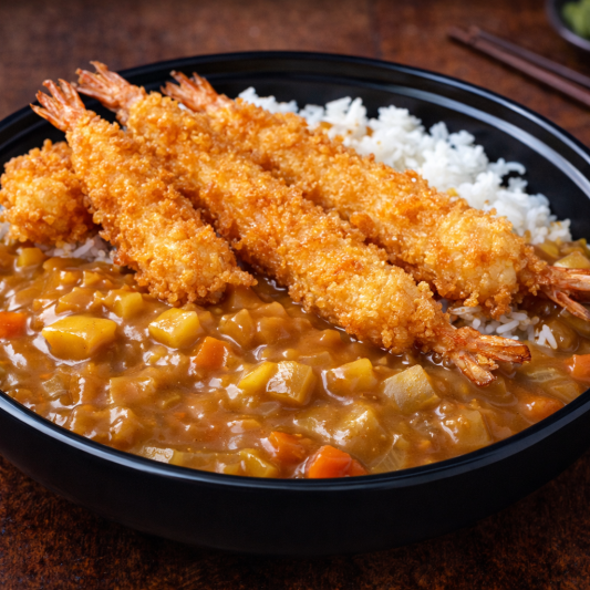 Shrimp Tempura Katsu Curry