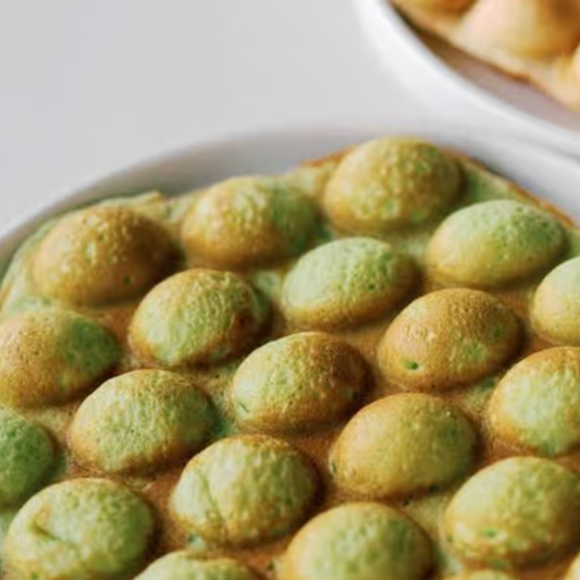 Pandan Coconut Bubble Waffle