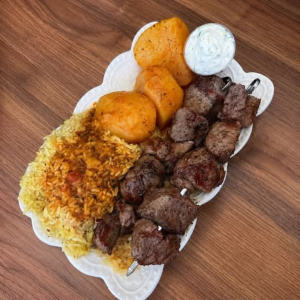 Lamb Souvlaki Dinner