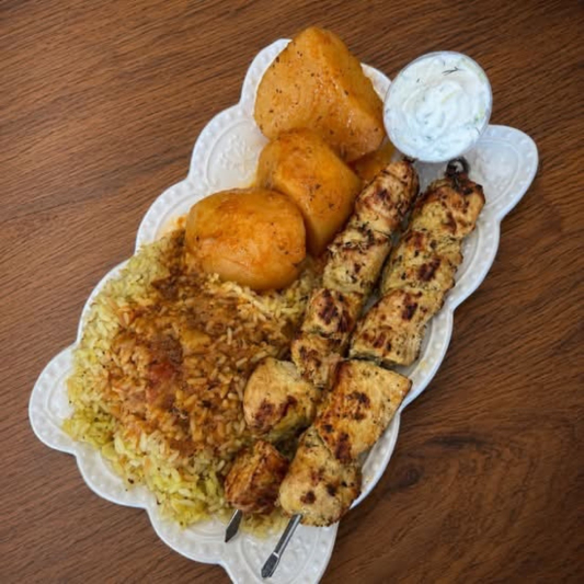 Chicken Souvlaki Dinner