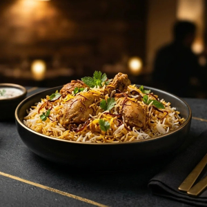 Hyderabadi Chicken Dum Biryani