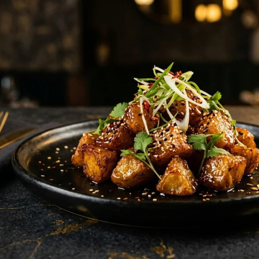 Honey Chilli Crunchy Potatoes