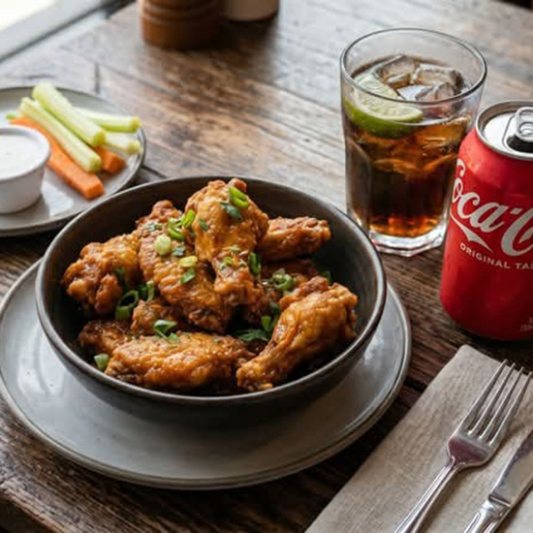 Chicken Wings (10 pcs) and Pop