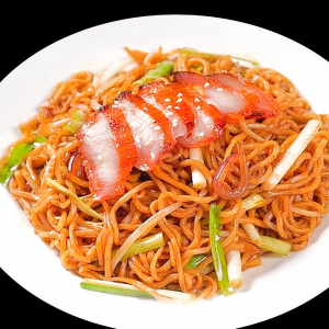 22. Barbecued Pork Chow Mein 叉烧炒面