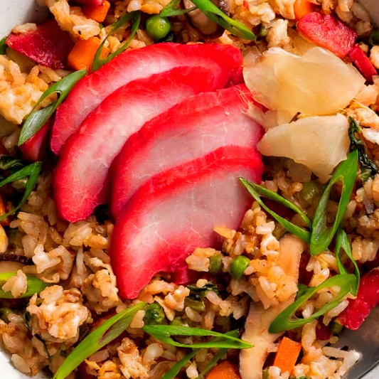 16. Barbecued Pork Fried Rice 叉烧炒饭
