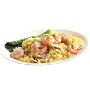 Prawn & Egg with Flat Rice Noodles
