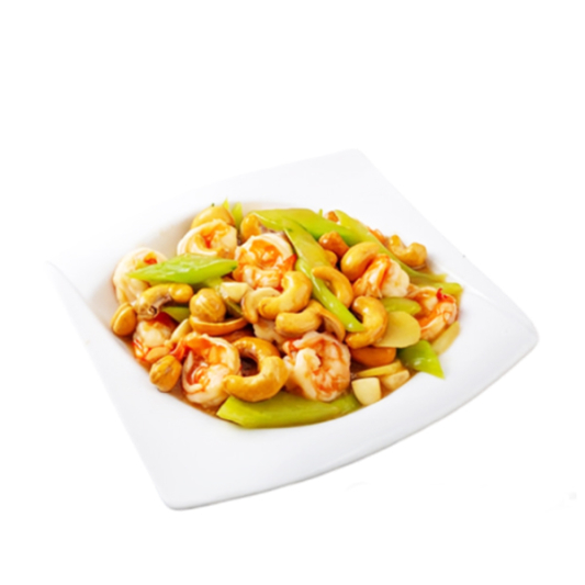 Shrimp with Cashews & Diced Vegetables