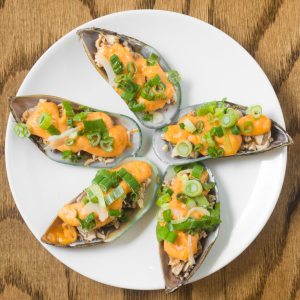 A6. Baked Mussel (5 pcs)