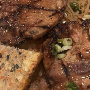 10R. Grilled Pork Chop, Steamed Pork Skin & Steamed Pork Custand - Com Tam Suon Bi Cha