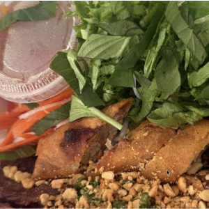 5B. Grilled Pork & Fried Egg Roll - B&uacute;n Heo Nướng Chả Gi&ograve;