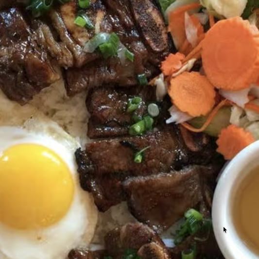 7R. Grilled Beef Short Ribs - Com Suon Bo Nuong