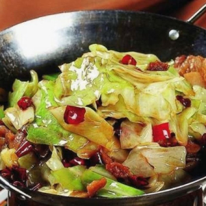 Dry Pot Hand-Shredded Cabbage 干锅手撕包菜 