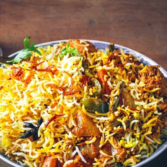 Vegetable Hyderabadi Biryani