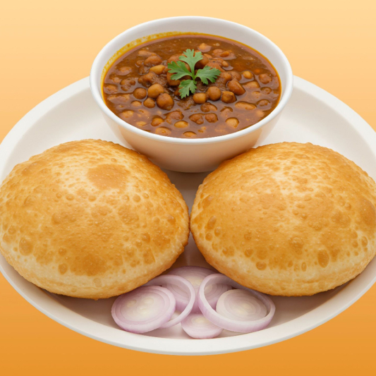 Chole Bhature (2 pcs)