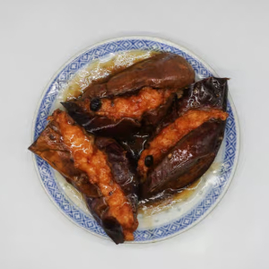 Fried Stuffed Eggplant Shimp / 釀茄子