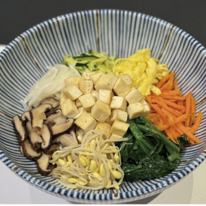32. Tofu Bibimbap 두부 나물 비빔밥