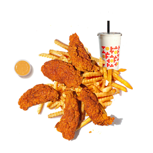 #4. Five Strips + Fries