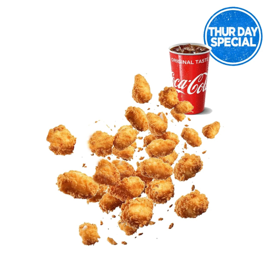 Thursday Special: Popcorn Chicken + Drink