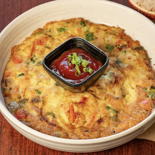 32. Thai Omelet with Shrimp