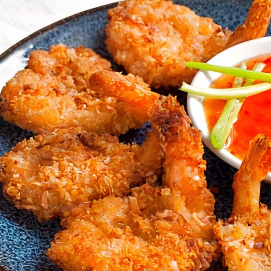 4. Coconut Prawns (6 pcs)