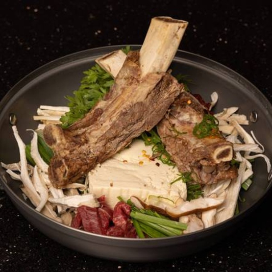 Spicy Soft Tofu Kalbi Hot Pot 순두부 갈비 전골