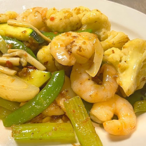 93. Shrimp with Vegetables 雜菜炒蝦球
