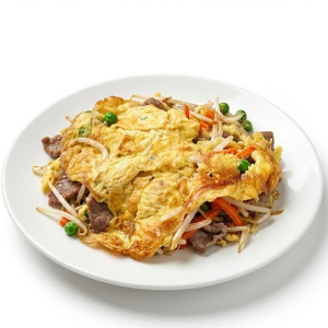 108A. Beef Egg Foo Young 牛肉芙蓉蛋