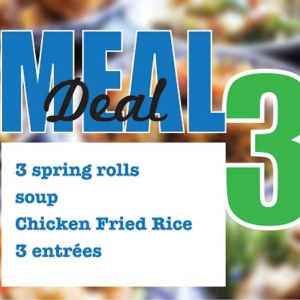 148. Meal Deal For 3 三人餐