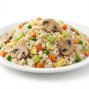 113. Mushrooms & Mixed Vegetable Fried Rice 蘑菇雜菜炒飯
